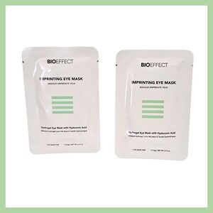 2 x BIOEFFECT Imprinting Eye Mask Hydrogel with Hyaluronic Acid 1 mask New
